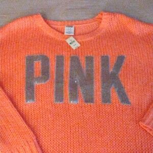 PINK by Victoria Secret oversized sweater size medium NEW WITH TAGS!